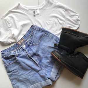 Vintage GUESS hi rise cutoff denim jean shorts